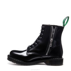 Femme 420d289solovair Bottines Derby Noires Zippées à 8 œillets