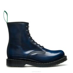 Femme 420d309solovair Botte Derby Vegan à 8 œillets Bleu Marine