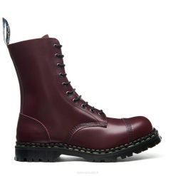 Hommes 420d118solovair Botte Derby à Embout D'acier Oxblood Hi-shine à 10 œillets
