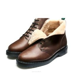 Hommes 420d12solovair Gaucho Crazy Horse Bottes D'astronaute Doublées En Shearling à 6 œillets