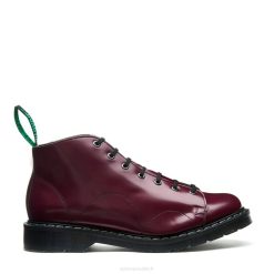 Hommes 420d150solovair Botte De Singe Merlot Vegan Haute Brillance