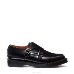 Hommes 420d215solovair Mocassin Noir Brillant à Double Boucle