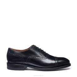 Hommes 420d222solovair Chaussure Semi-brogue Oxford à 5 œillets Noire Ultra-brillante