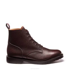 Hommes 420d84solovair Botte Derby Grain Bordeaux 6 Trous